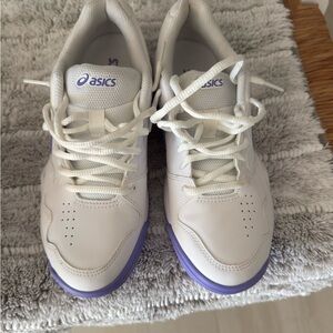Asics White and Lavender Athletic Shoes